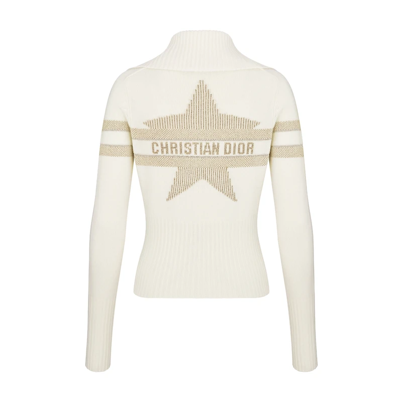 DiorAlps Mock Neck Cardigan