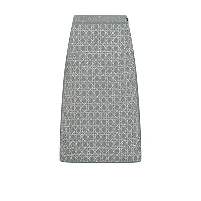 Mid-Length Macrocannage Skirt