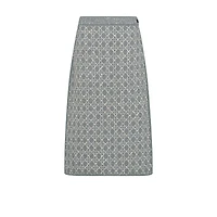 Mid-Length Macrocannage Skirt