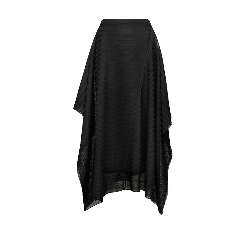 Mid-Length Draped Skirt