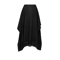 Mid-Length Draped Skirt