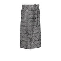 Mid-Length Cannage Wrap Skirt