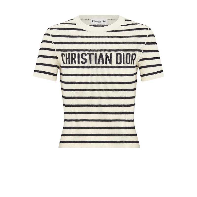 Dioriviera Cropped Short-Sleeved Sweater