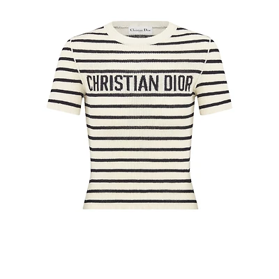 Dioriviera Cropped Short-Sleeved Sweater