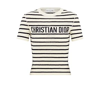 Dioriviera Cropped Short-Sleeved Sweater