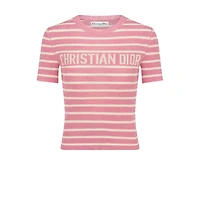 Dioriviera Cropped Short-Sleeved Sweater