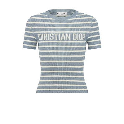 Dioriviera Cropped Short-Sleeved Sweater