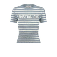 Dioriviera Cropped Short-Sleeved Sweater