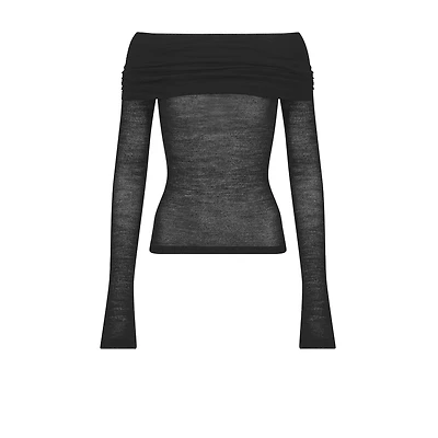 Fitted Draped Sweater