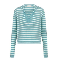 Dioriviera Sweater with Lace-Up Neckline