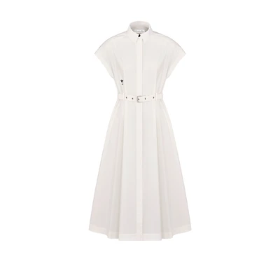 Mid-Length Belted Shirtdress
