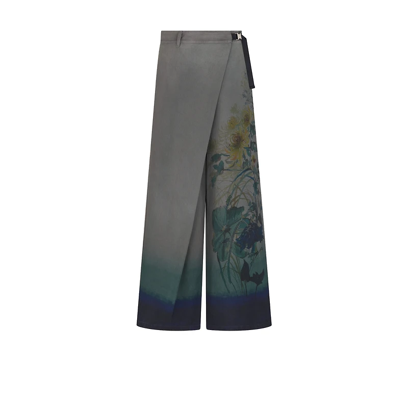 Flared Wrap Jeans