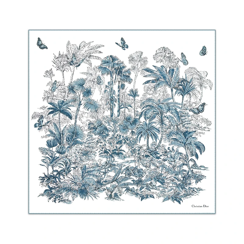 Dioriviera Toile de Jouy Palms 90 Square Scarf