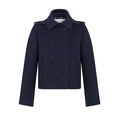 Peacoat with Zipped Hood