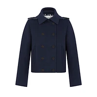 Peacoat with Zipped Hood
