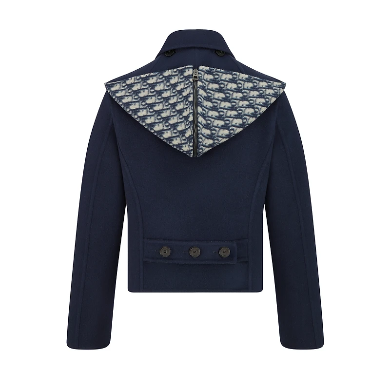 Peacoat with Zipped Hood