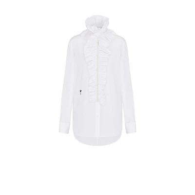 Blouse with Removable Ruched Collar