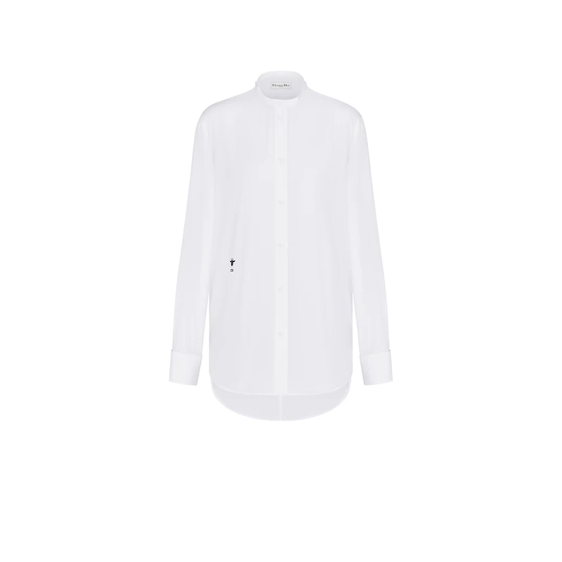 Blouse with Removable Ruched Collar