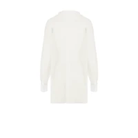 Transparent Blouse with Plastron and Removable Ruched Collar