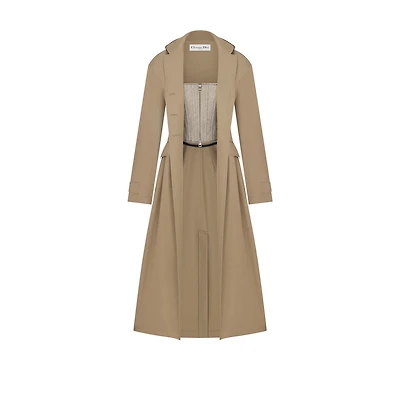 Trench Coat with Integrated Corset