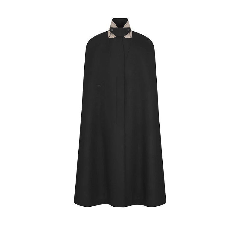 Cape with Removable Ruched Collar