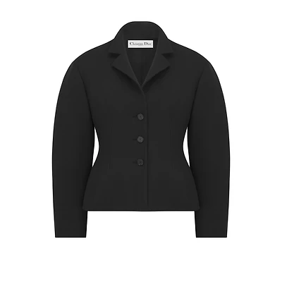 Fitted Jacket with Puff Sleeves