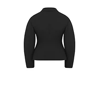 Fitted Jacket with Puff Sleeves