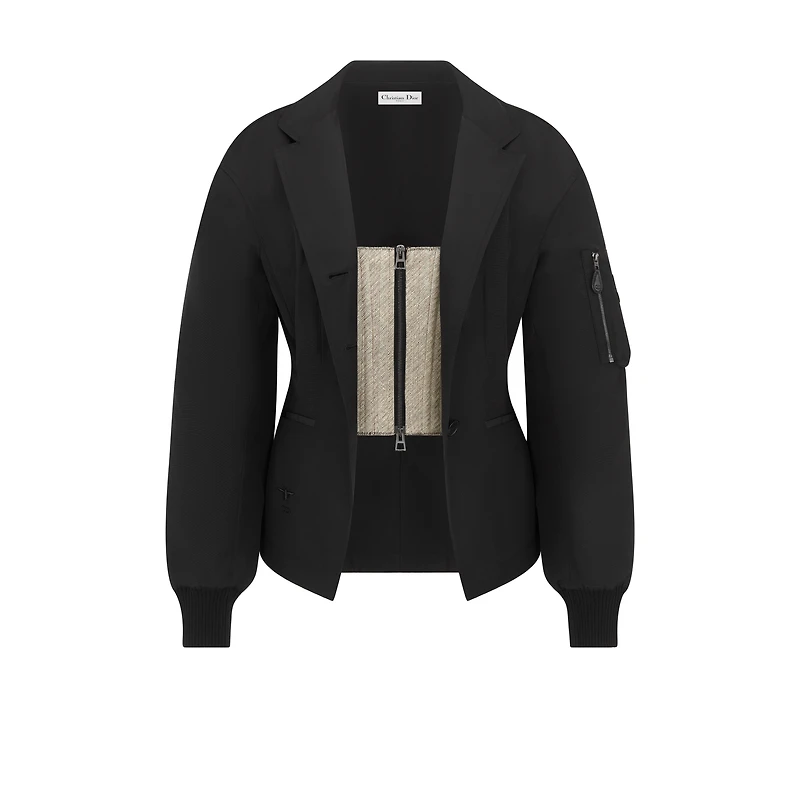 Fitted Jacket with Integrated Bustier