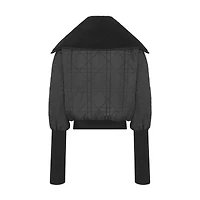 Macrocannage Jacket with Zipped Hood
