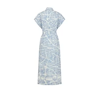 Mid-Length Belted Shirtdress