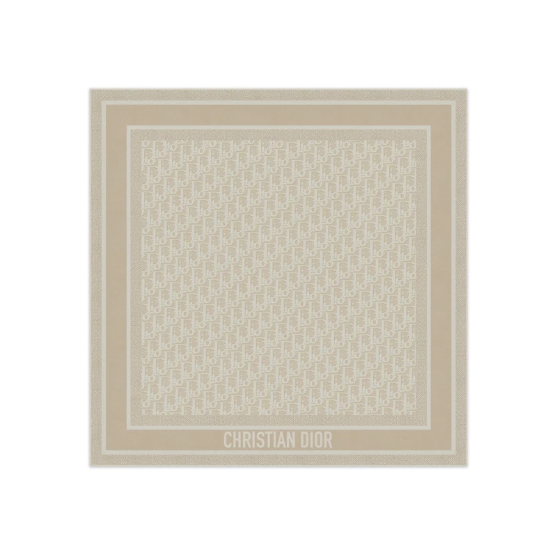 Dior Oblique Natte 70 Square Scarf