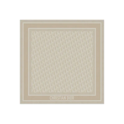 Dior Oblique Natte 70 Square Scarf