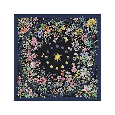 Dior Astral Flowers 90 Square Scarf