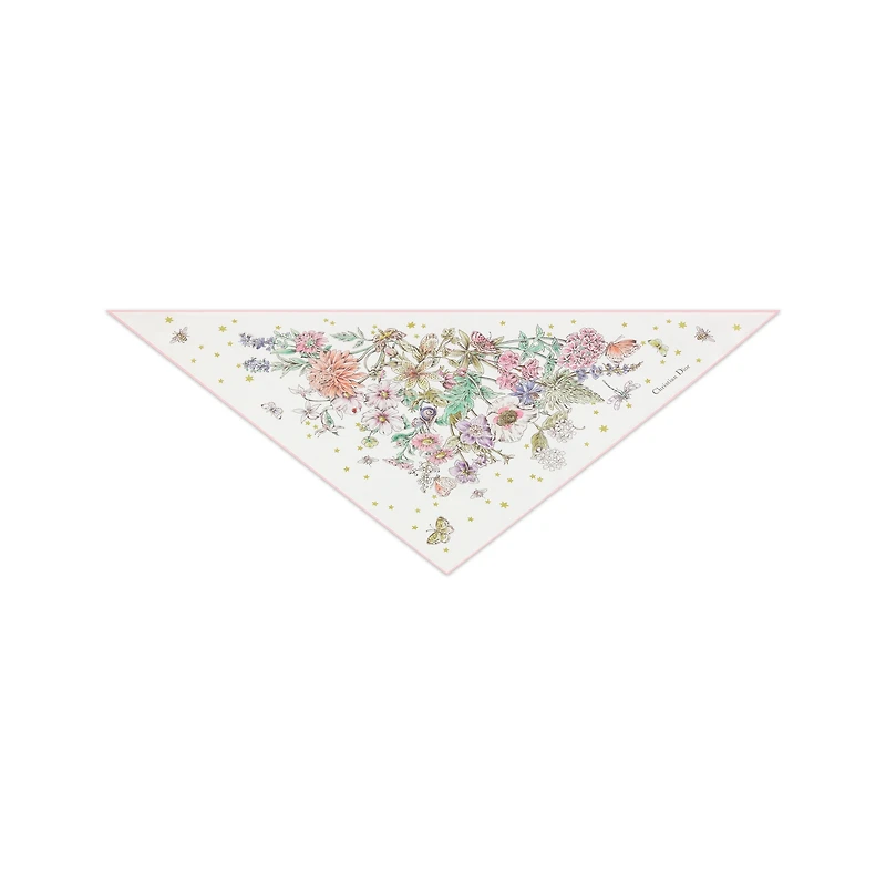Dior Zodiac Flowers Triangle Scarf