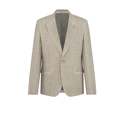 Jacket with Resist-Printed Lines