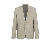 Jacket with Resist-Printed Lines