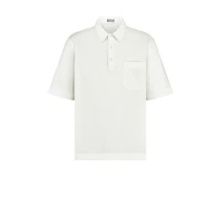 Polo Shirt with CD Diamond Embroidery