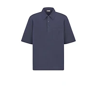 Polo Shirt with CD Diamond Embroidery