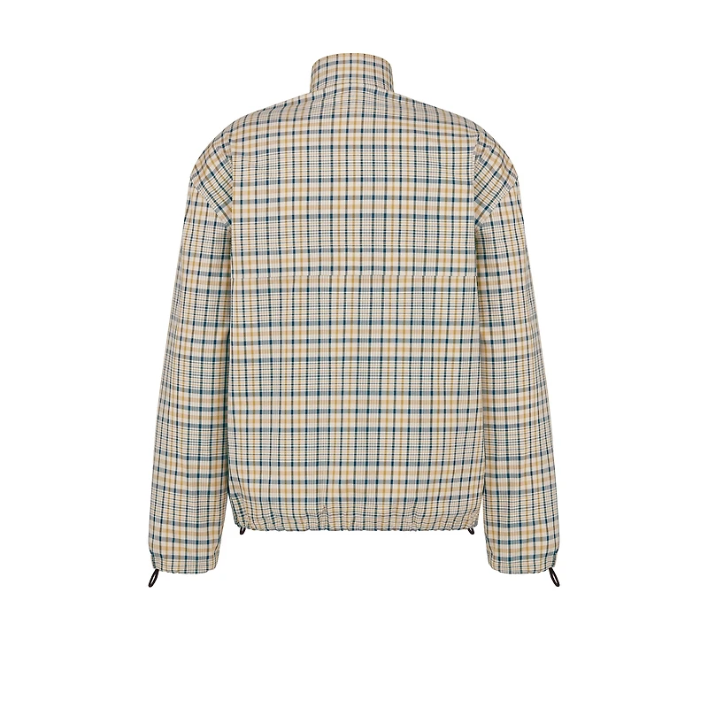 Zipped Shirt with CD Diamond Embroidery