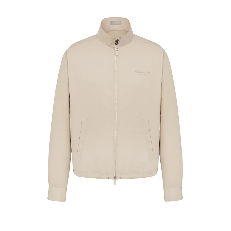 Zipped Shirt with Christian Dior Couture Embroidery