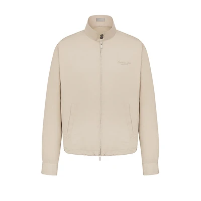 Zipped Shirt with Christian Dior Couture Embroidery