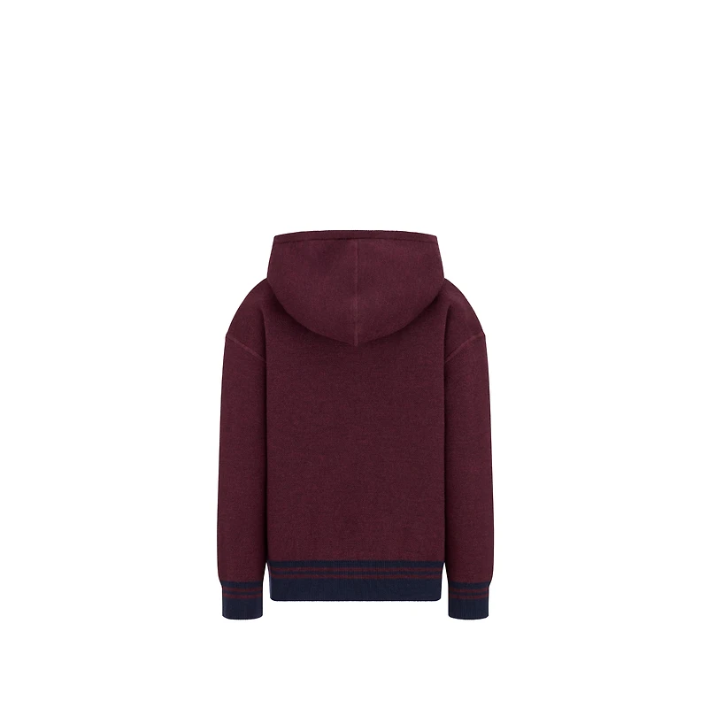 Kids' Reversible Zipped Cardigan with Hood