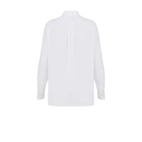 Blouse with Ruffled Neckline