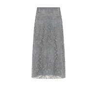 Mid-Length Regular-Fit Embroidered Skirt