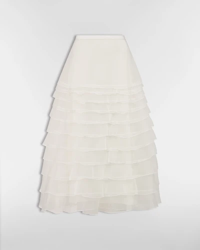 Mid-Length Ruffled Skirt