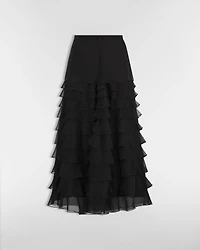 Mid-Length Ruffled Skirt