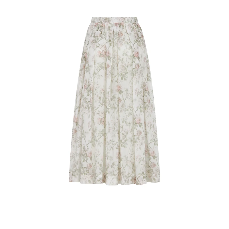 Mid-Length Flared Skirt