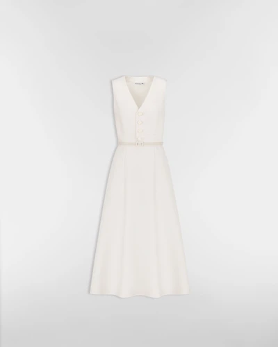 Mid-Length Flared Dress with Belt