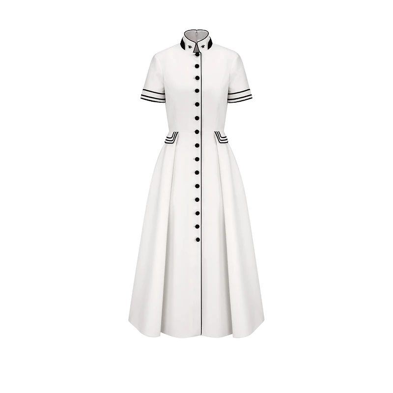 Mid-Length Belted Shirtdress