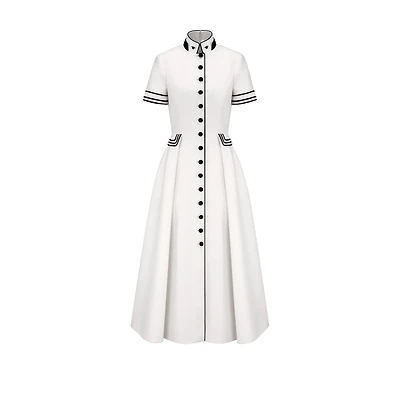 Mid-Length Belted Shirtdress